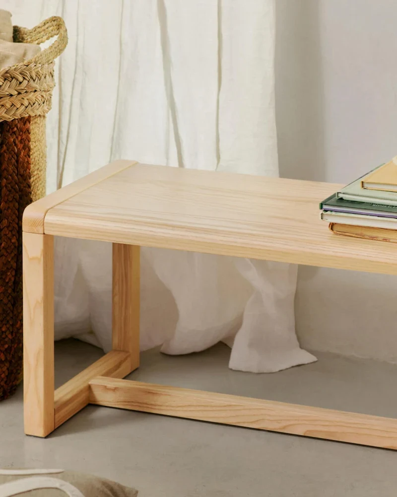 Banc enfant Little Architect en bois clair Ferm Living