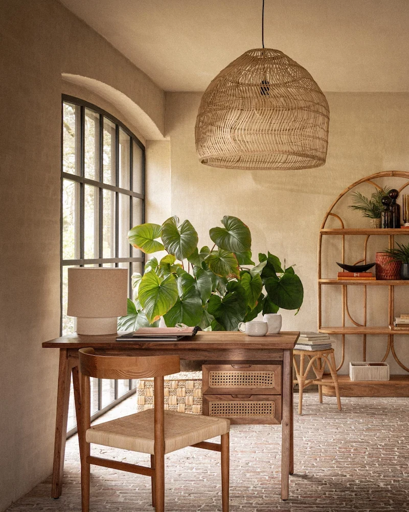 Suspension en rotin Wild Ø60 de Maisons du Monde
