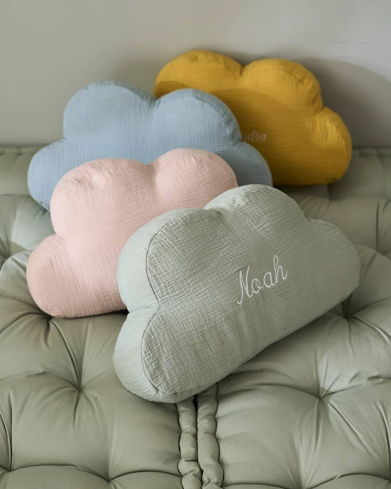 Coussin nuage en gaze de coton personnalisable de Vertbaudet