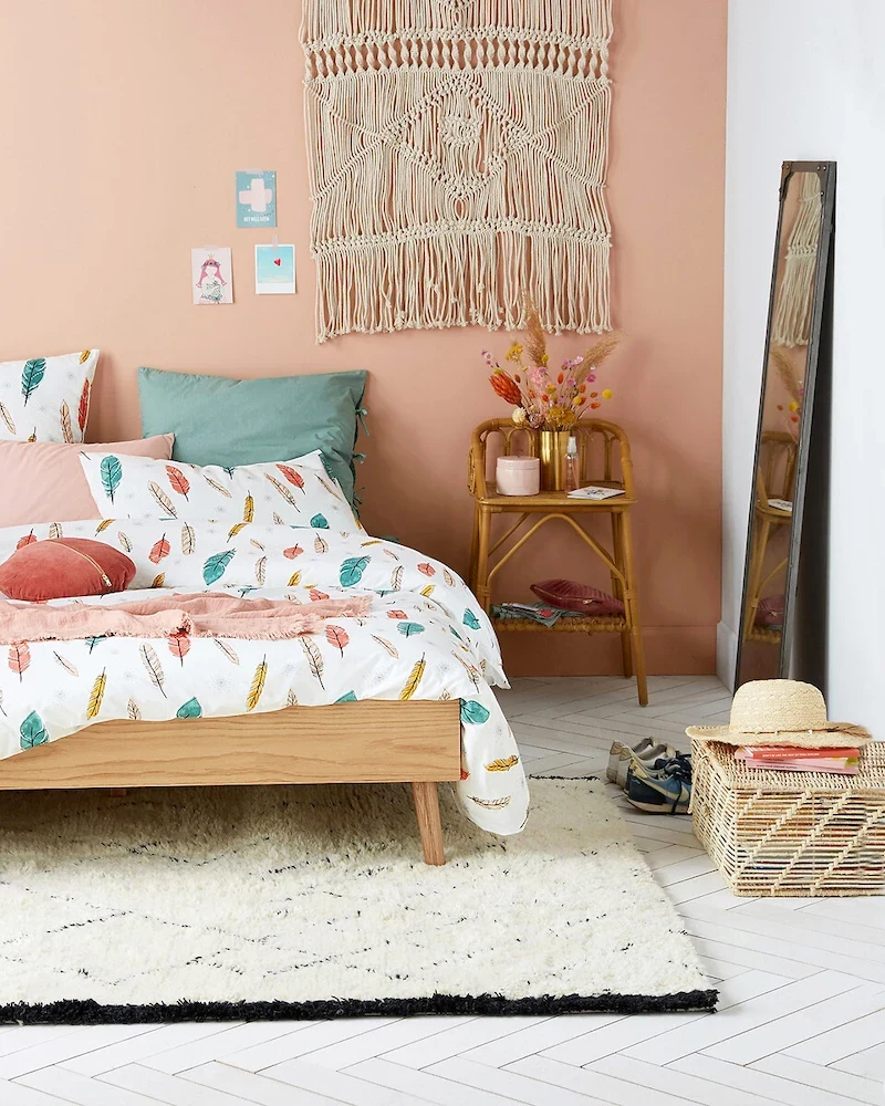 Chevet vintage Malu en rotin naturel de La Redoute Intérieurs