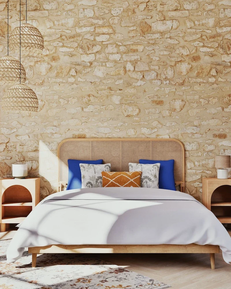 Tête de lit Lomboque en rotin tressé pour lit 160 de Maisons du Monde