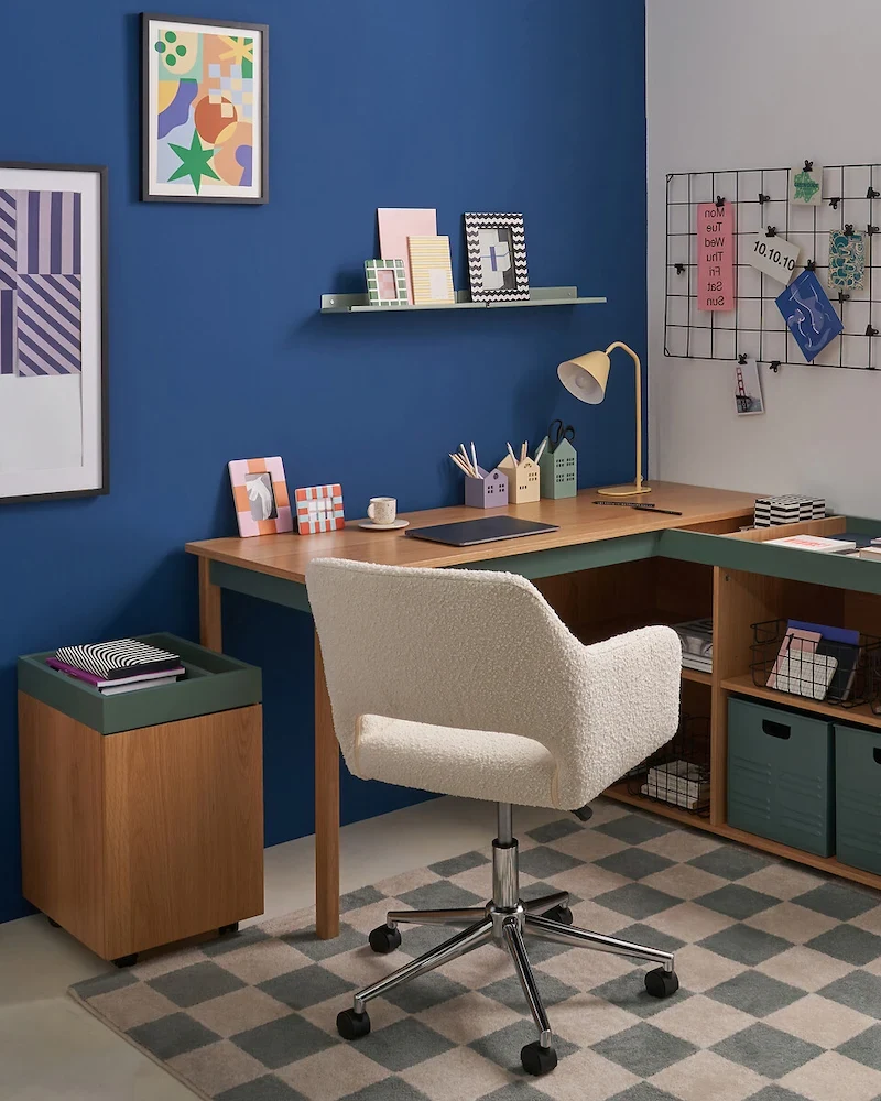Caisson de bureau à roulettes Lina en chêne de La Redoute Intérieurs