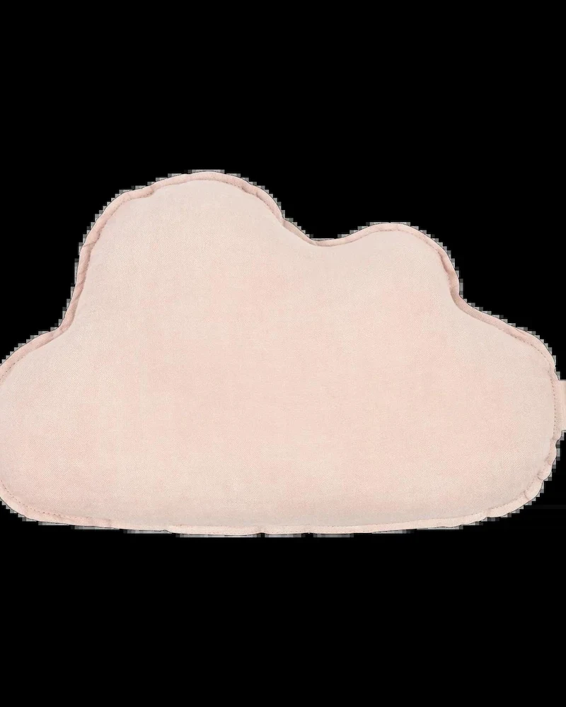 Coussin nuage en lin français rose mauve Nobodinoz sur The Cool Republic