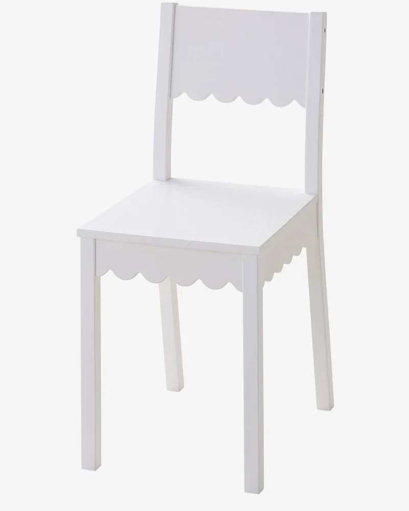 Chaise enfant Feston blanc de Vertbaudet