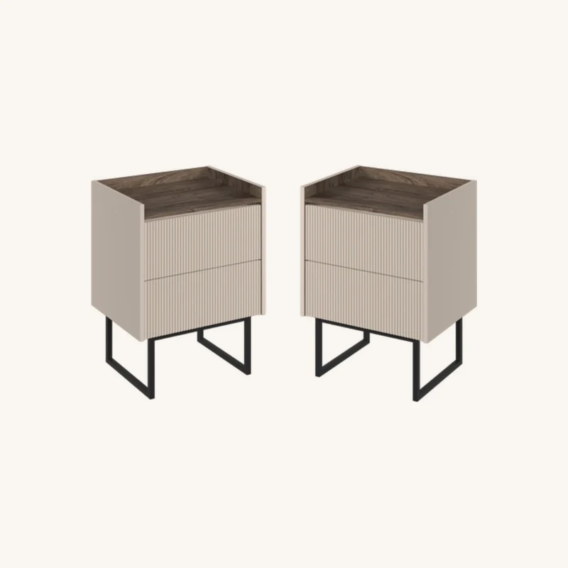 Lot de 2 chevets louna 2 tiroirs avec chez Bobochic