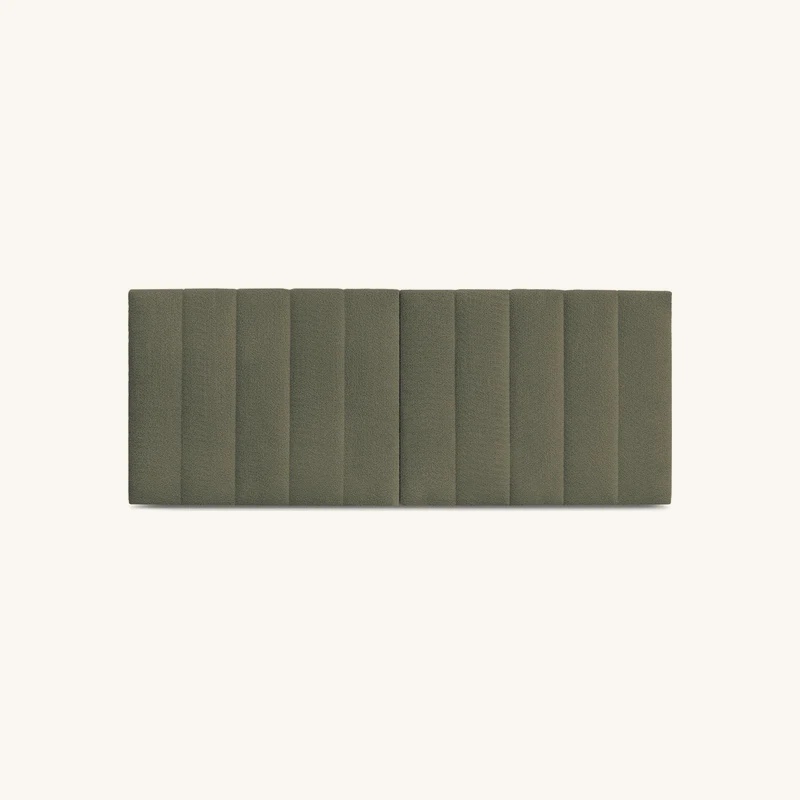 Tête de lit timo tissu bouclette vert 250 chez Bobochic