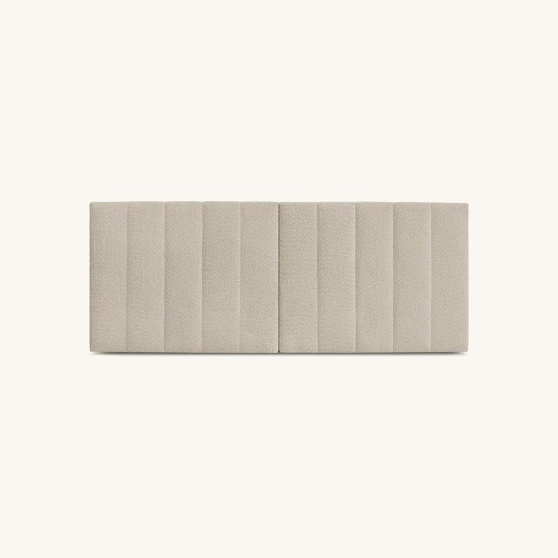 Tête de lit timo tissu bouclette beige 290 chez Bobochic