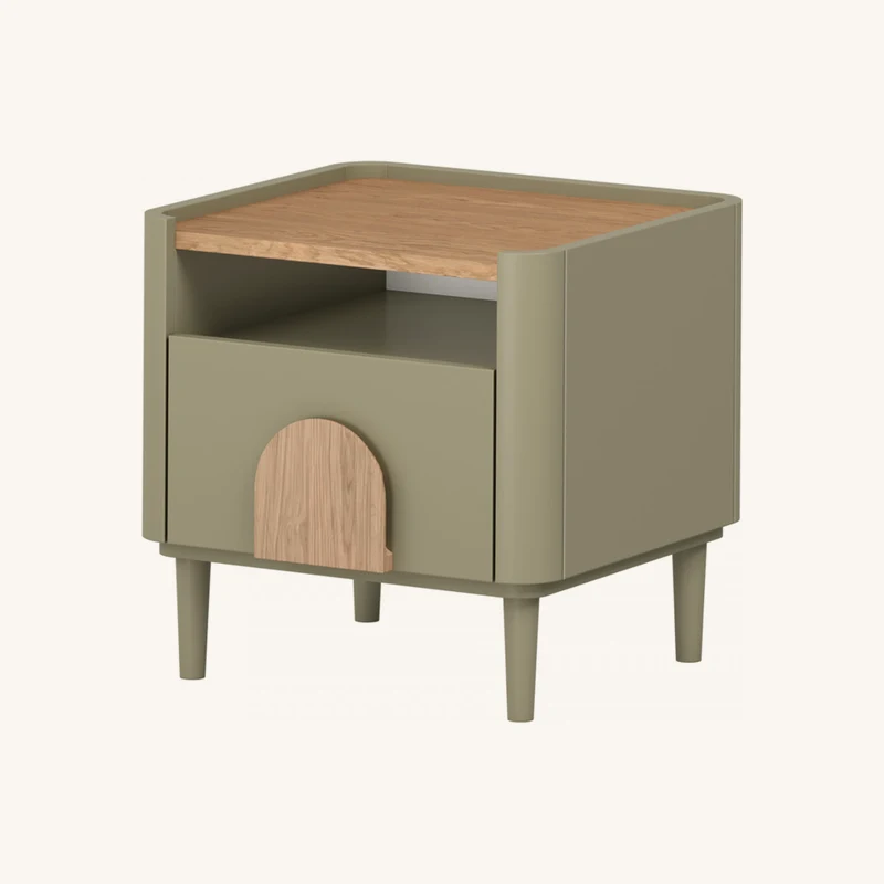 Table de chevet 1 tiroir enyra pieds bois chez Bobochic