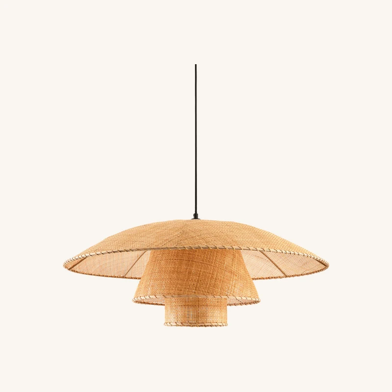 Suspension en rotin diamètre 80 cm chez La Redoute