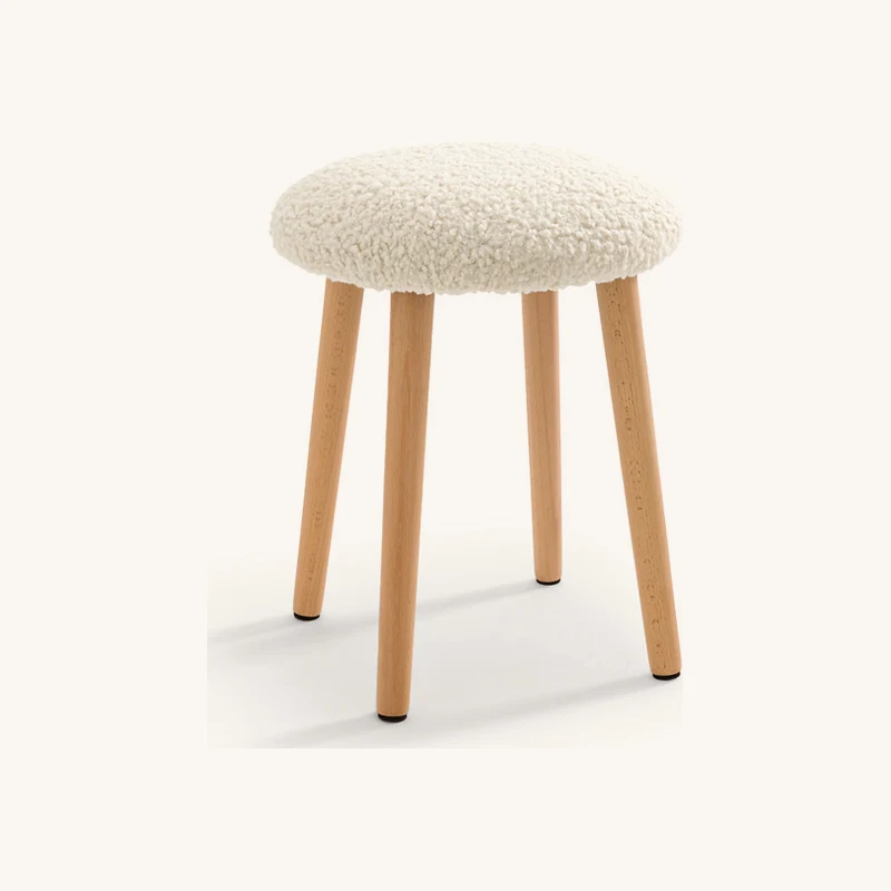 Tabouret tissu bouclette chez La Redoute