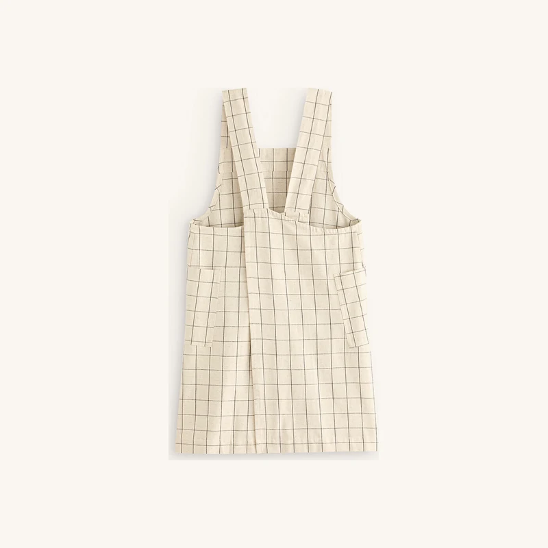Tablier japonais carreaux tissé teint chez La Redoute
