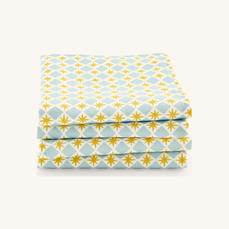 Lot de 4 serviettes de table en polycoton chez La Redoute