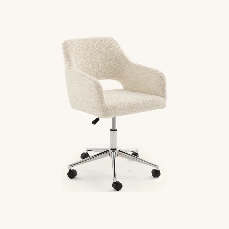Fauteuil de bureau tissu bouclette chez La Redoute