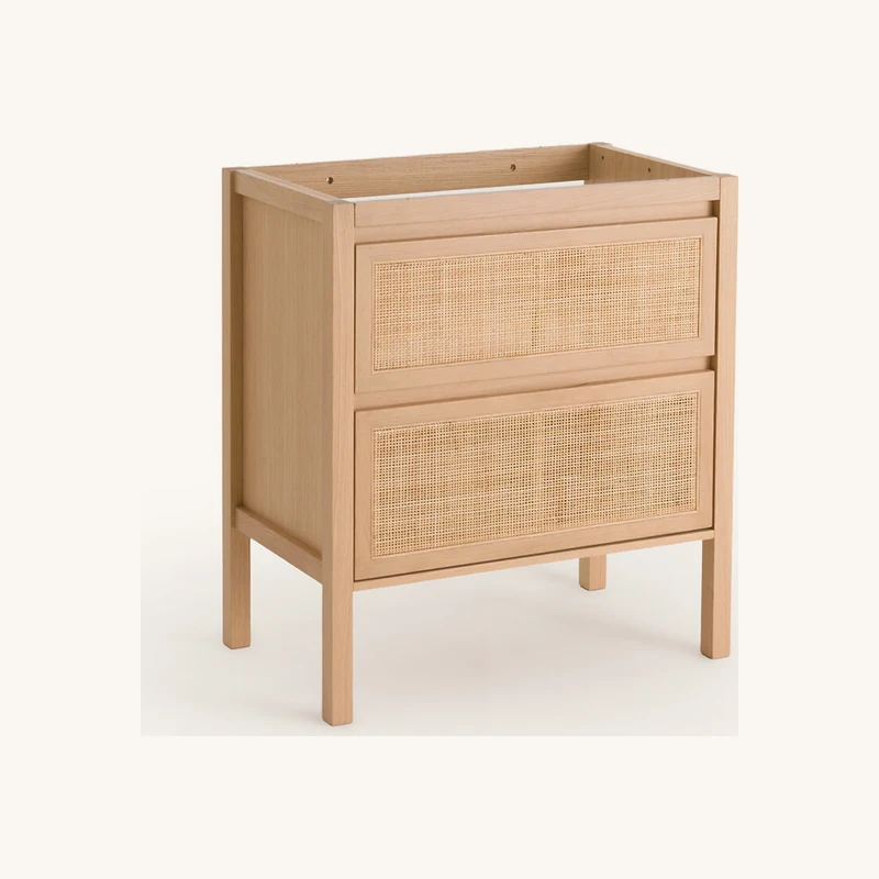 Meuble sous vasque 2 tiroirs cannage l80 cm chez La Redoute