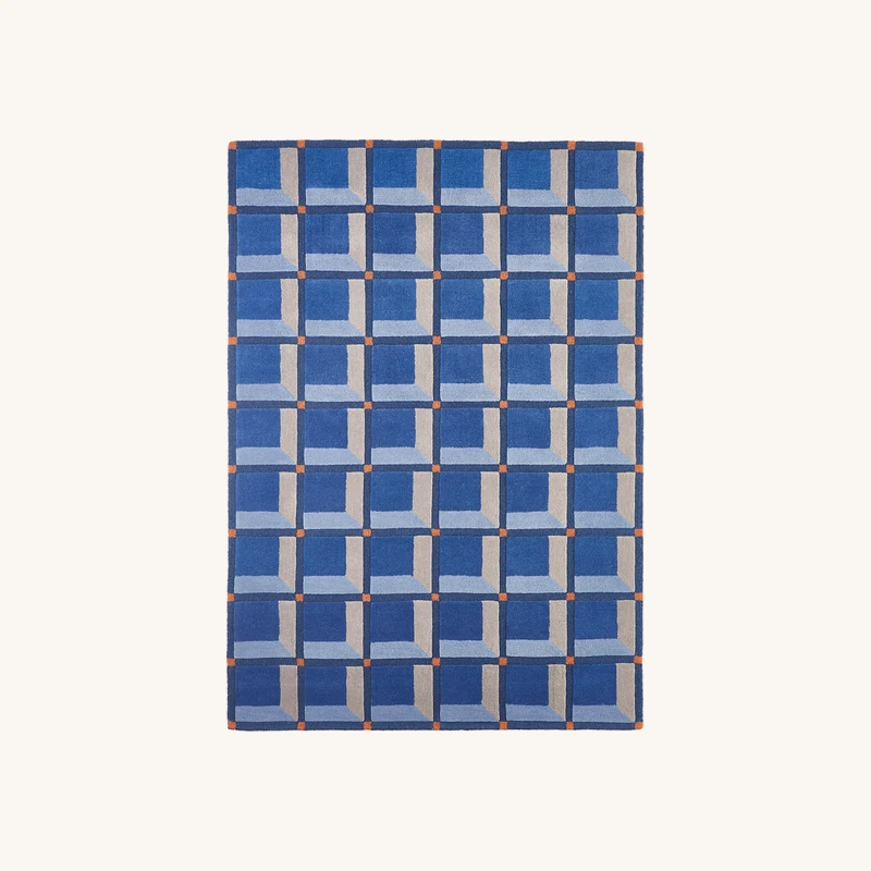 Tapis en laine motifs géométriques chez La Redoute