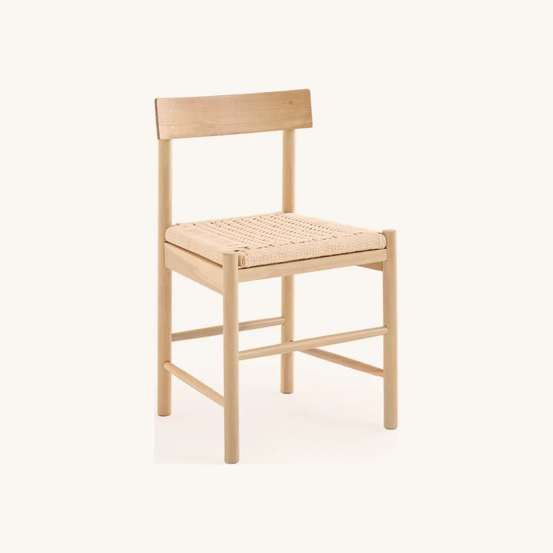 Chaise en chêne massif effet bois blanchi chez La Redoute