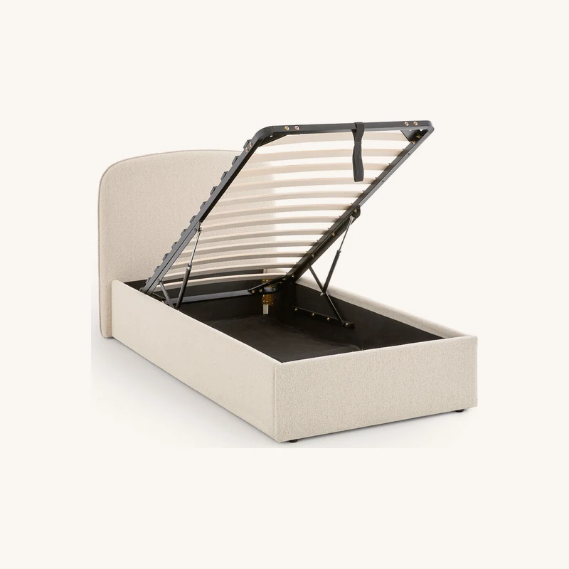 Lit coffre avec sommier relevable chez La Redoute