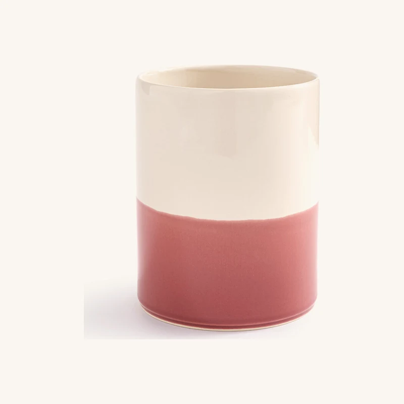 Pot à couverts bicolore en céramique chez La Redoute