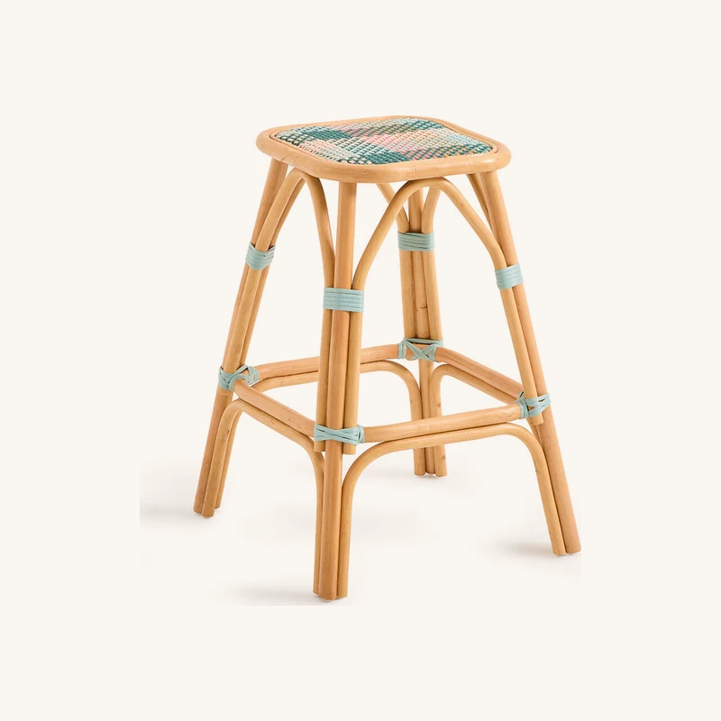 Tabouret de bar, en tressage et rotin chez La Redoute