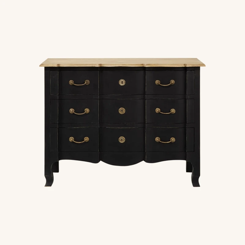 Commode en bois d'acacia et manguier noire chez Maisons du Monde