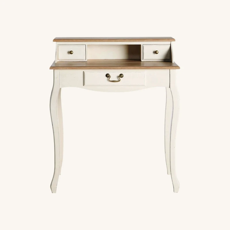 Bureau beige crème effet vieilli chez Maisons du Monde
