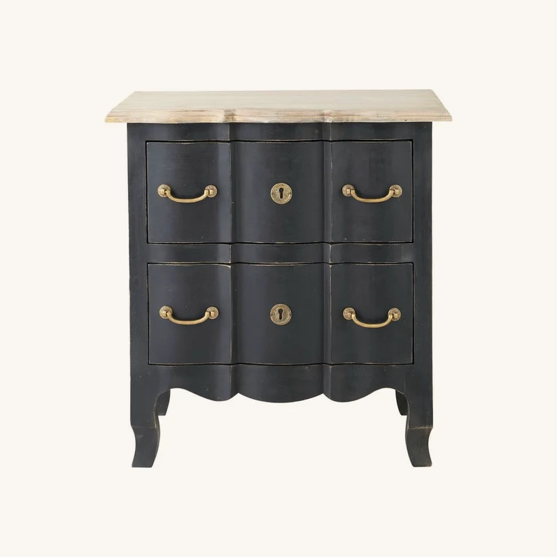 Table de chevet 2 tiroirs en acacia et manguier chez Maisons du Monde