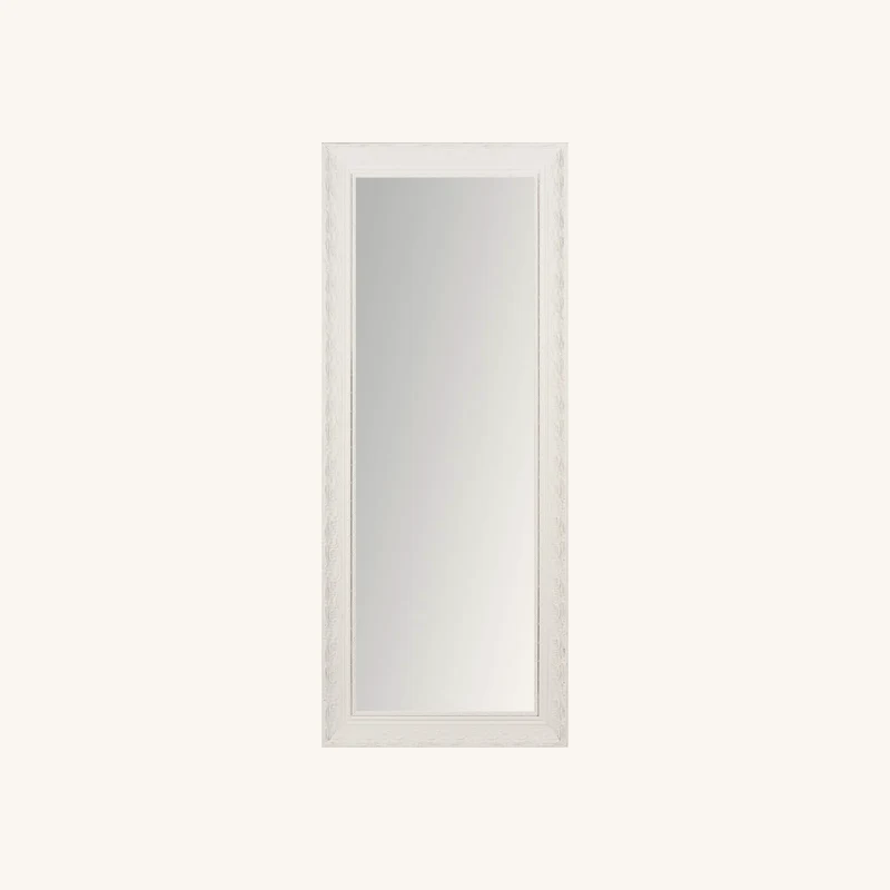 Miroir rectangulaire en bois de paulownia blanc chez Maisons du Monde
