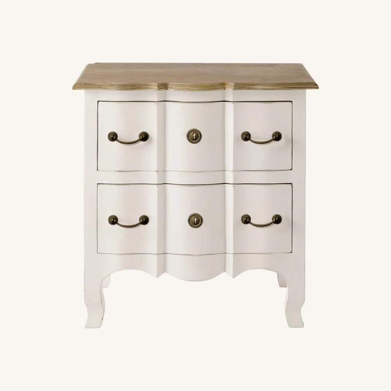 Table de chevet 2 tiroirs en acacia et manguier chez Maisons du Monde