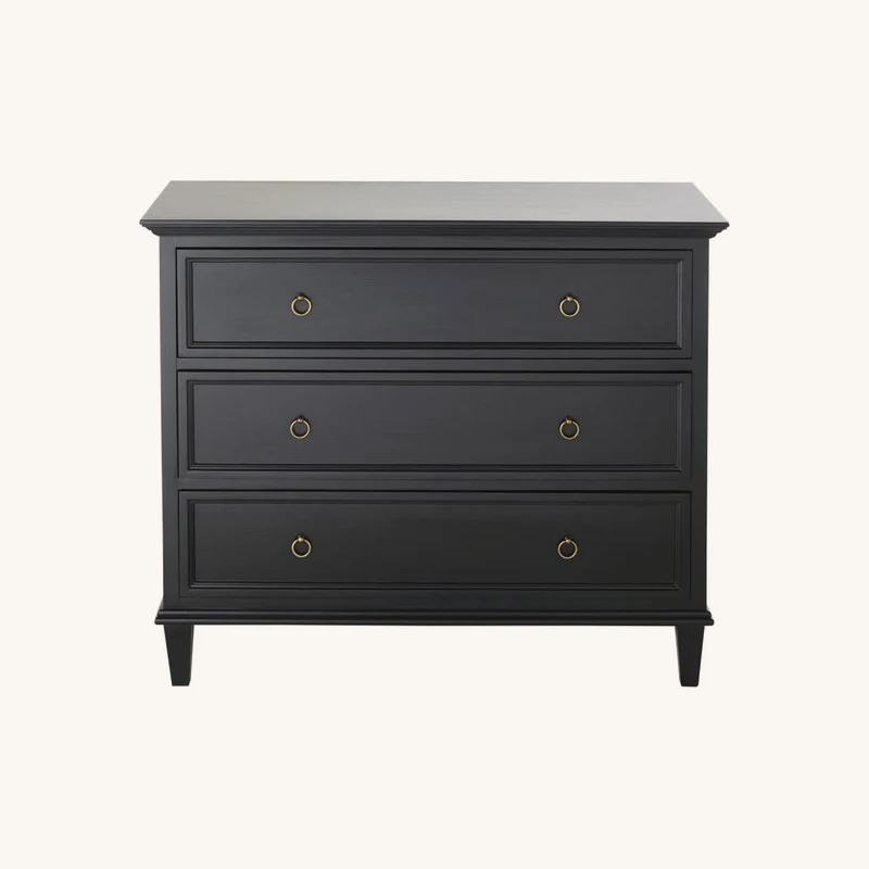 Commode 3 tiroirs noire chez Maisons du Monde
