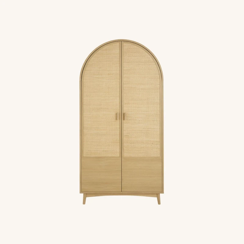 Dressing 2 portes cannage en rotin chez Maisons du Monde