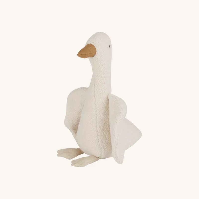 Peluche enfant oie blanche, beige et marron chez Maisons du Monde