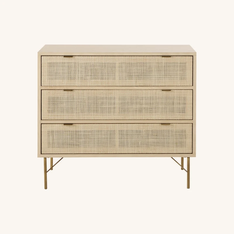 Commode 3 tiroirs cannage en rotin chez Maisons du Monde