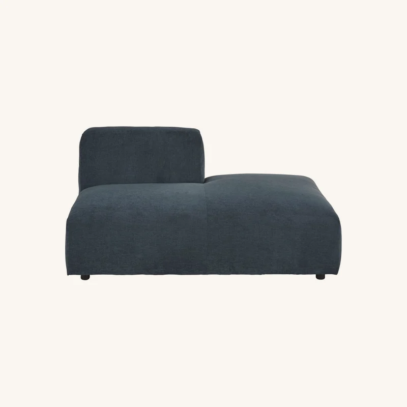 Méridienne droite pour canapé modulable bleue chez Maisons du Monde
