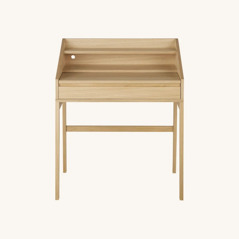 Bureau pupitre beige 1 niche et plateau chez Maisons du Monde