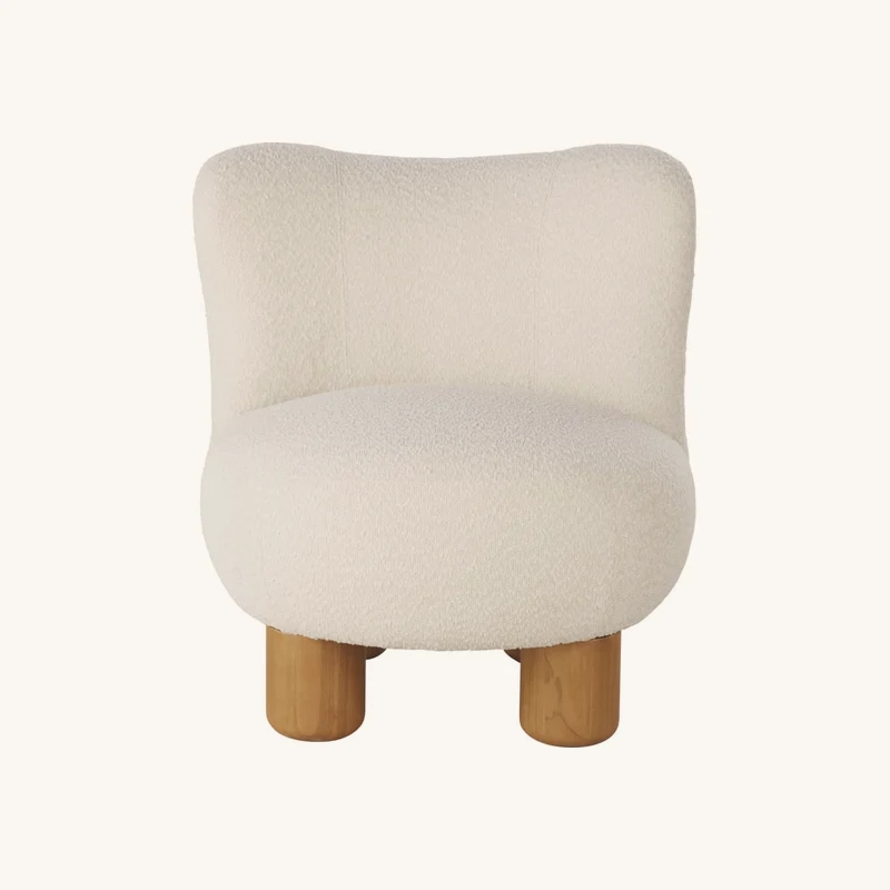 Fauteuil bouclettes écrues chez Maisons du Monde