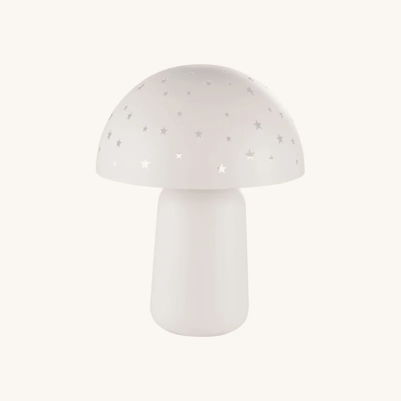 Lampe à poser en métal écru avec étoiles chez Maisons du Monde