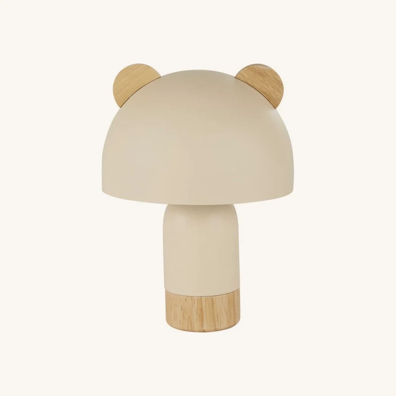 Mini lampe à poser acier beige avec oreilles chez Maisons du Monde