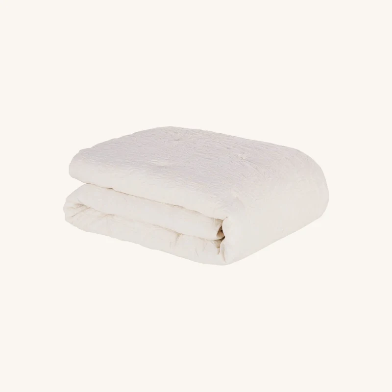 Couvre lit boutis en coton motifs feuillage chez Maisons du Monde