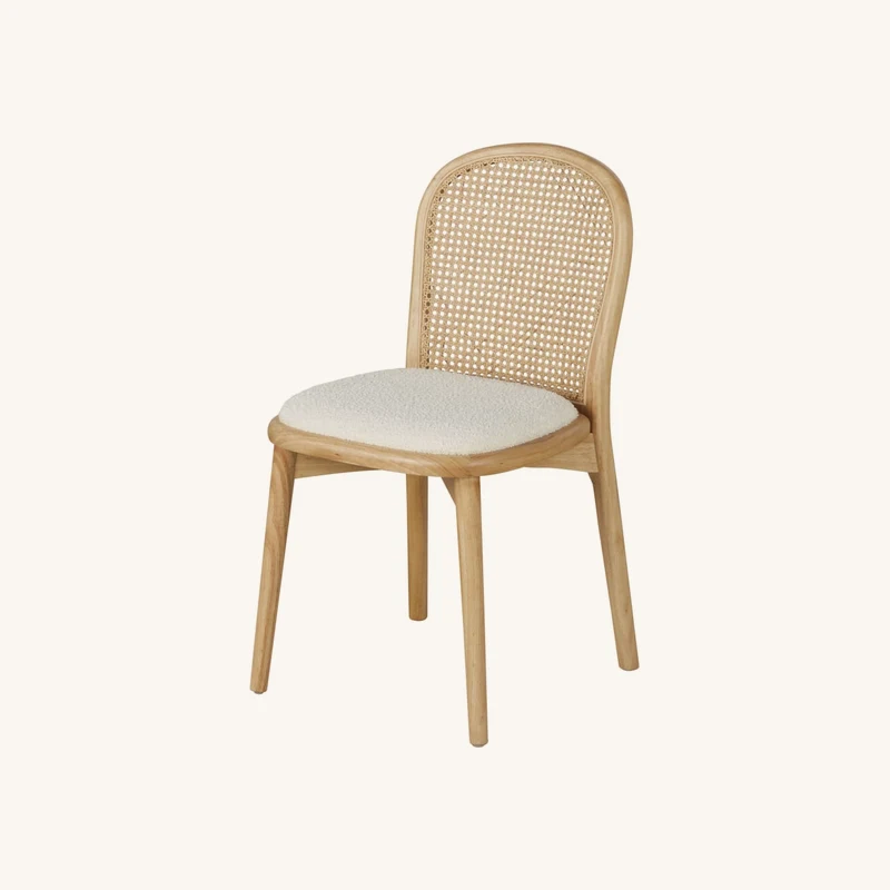 Chaises bouclettes écrues (x2) chez Maisons du Monde