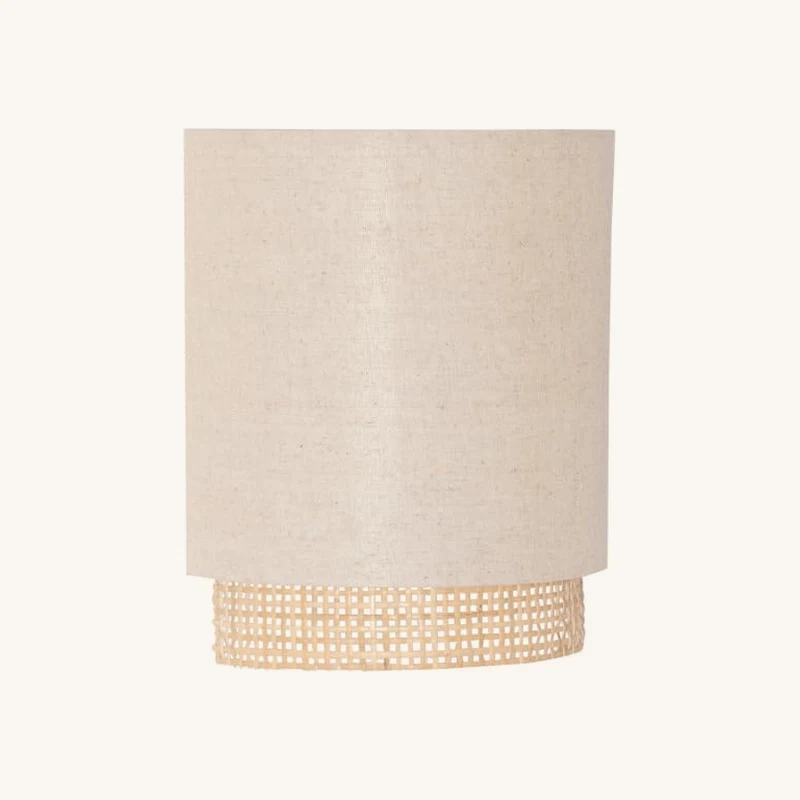 Applique en rotin et polyester recyclé beige chez Maisons du Monde