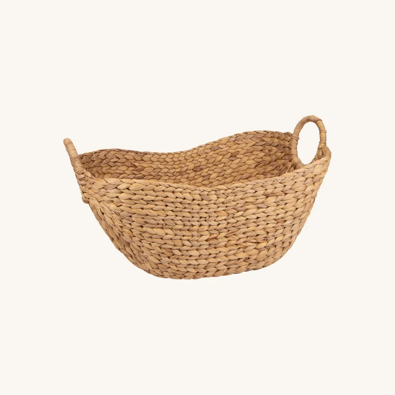 Corbeille en fibre végétale chez Maisons du Monde
