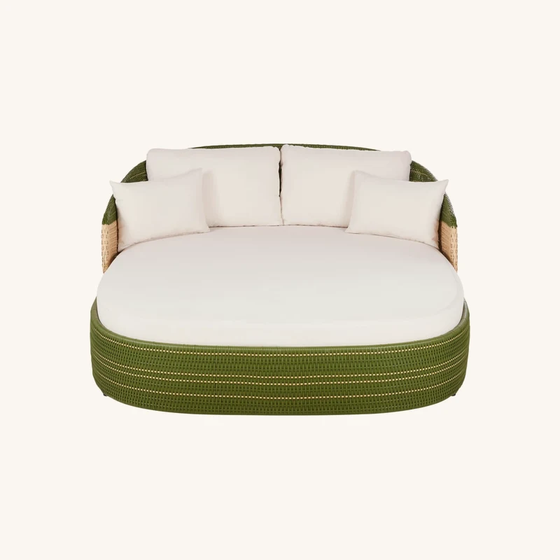 Bain de soleil double professionnel vert chez Maisons du Monde