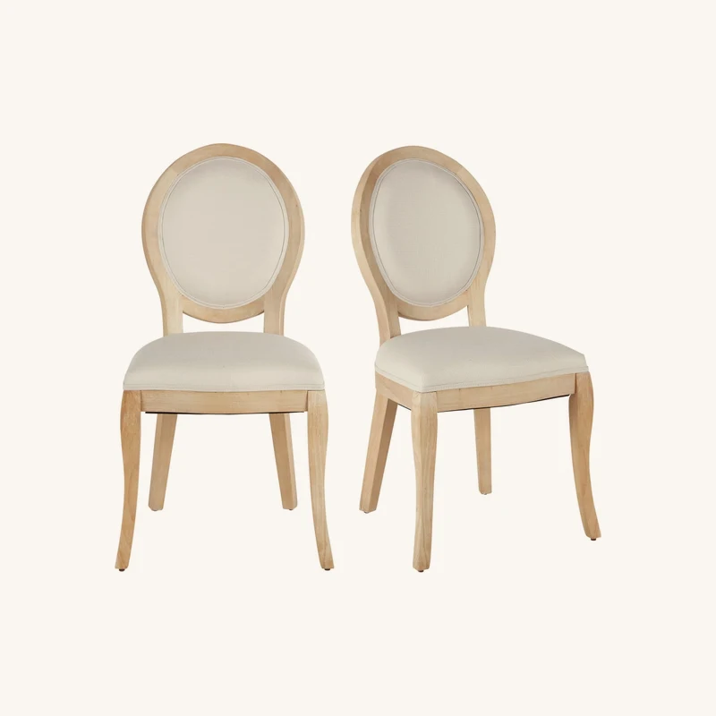 Lot de 2 chaises beiges chez Maisons du Monde