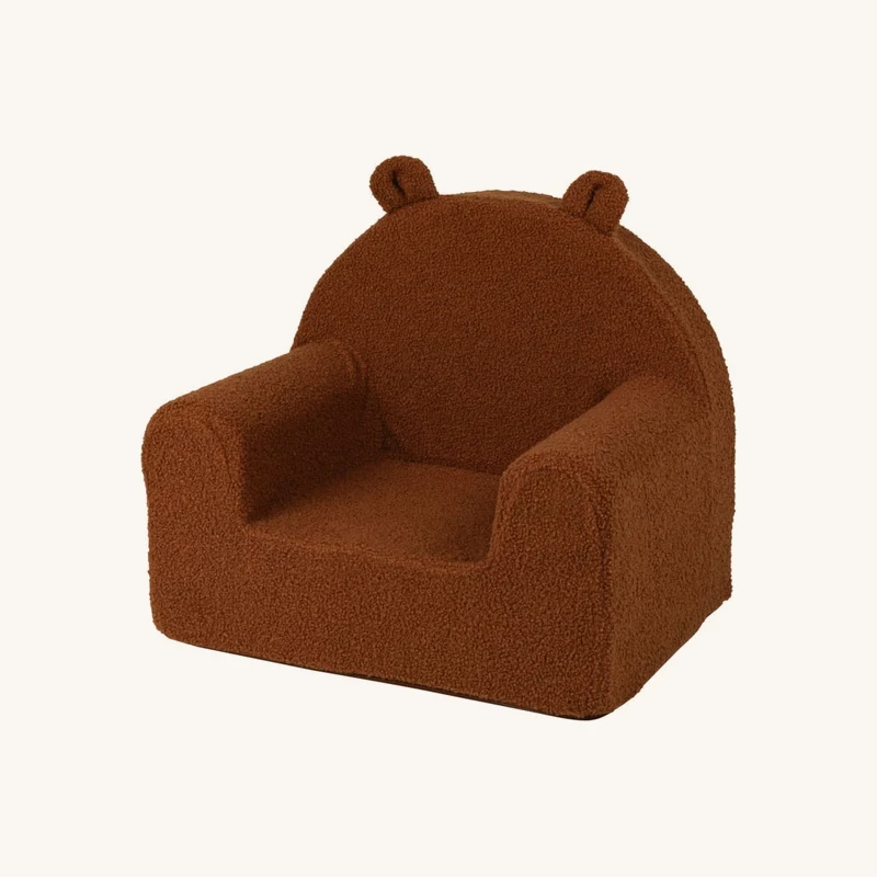 Fauteuil enfant bouclettes marron chez Maisons du Monde