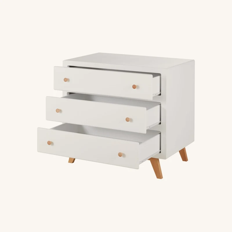 Commode 3 tiroirs blanche chez Maisons du Monde
