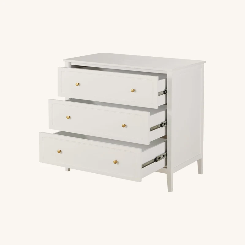 Commode 3 tiroirs blanc chez Maisons du Monde