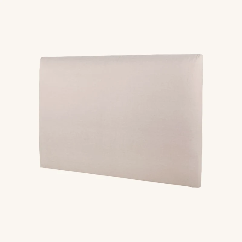 Tête de lit déhoussable en lin beige chez Maisons du Monde