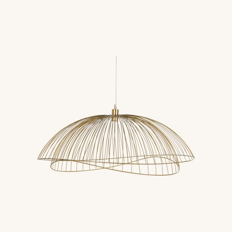 Suspension filaire double en métal doré chez Maisons du Monde