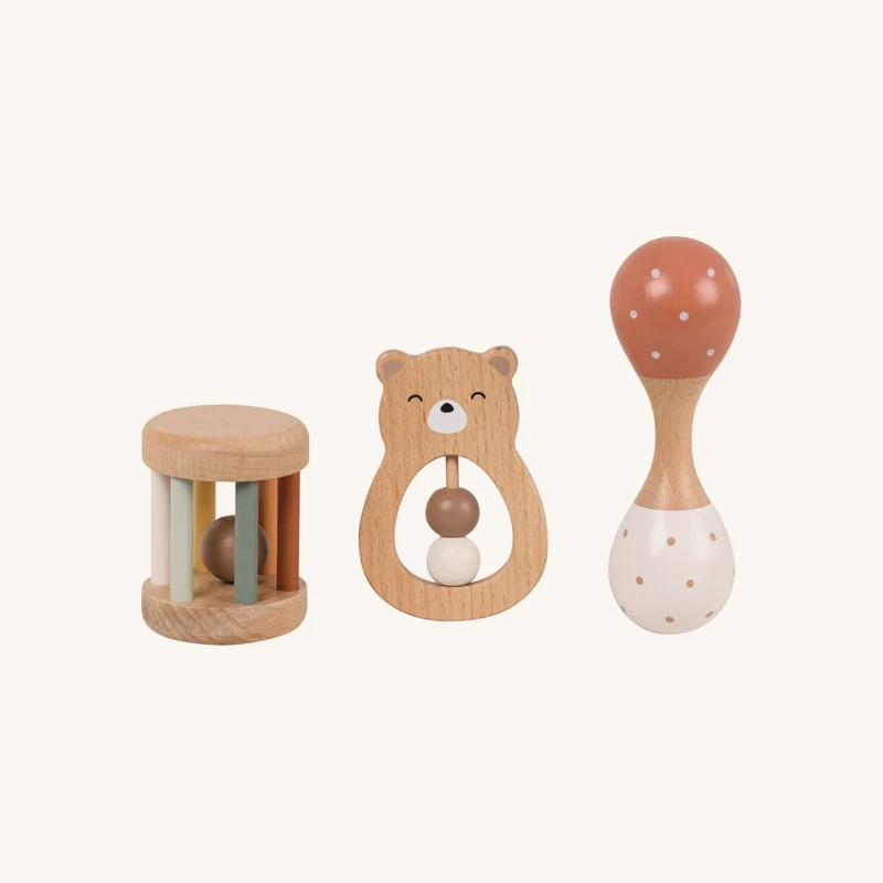 Coffret 3 jouets d'éveil en bois de bouleau chez Maisons du Monde