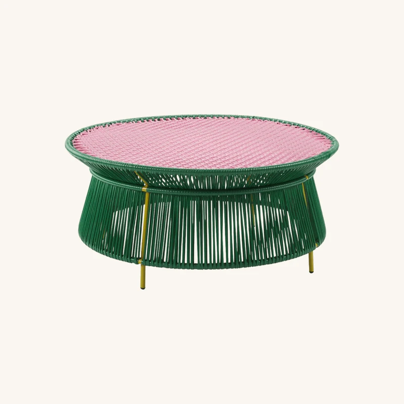 Table basse en acier vert chez The Cool Republic